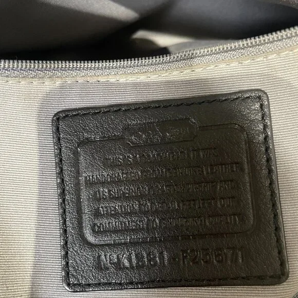 Coach Peyton Leather Black Cora Domed Satchel Model F25671. - Picture 7 of 16